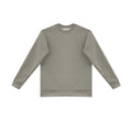 Sweatshirt Grau mit überstepptem Kragen