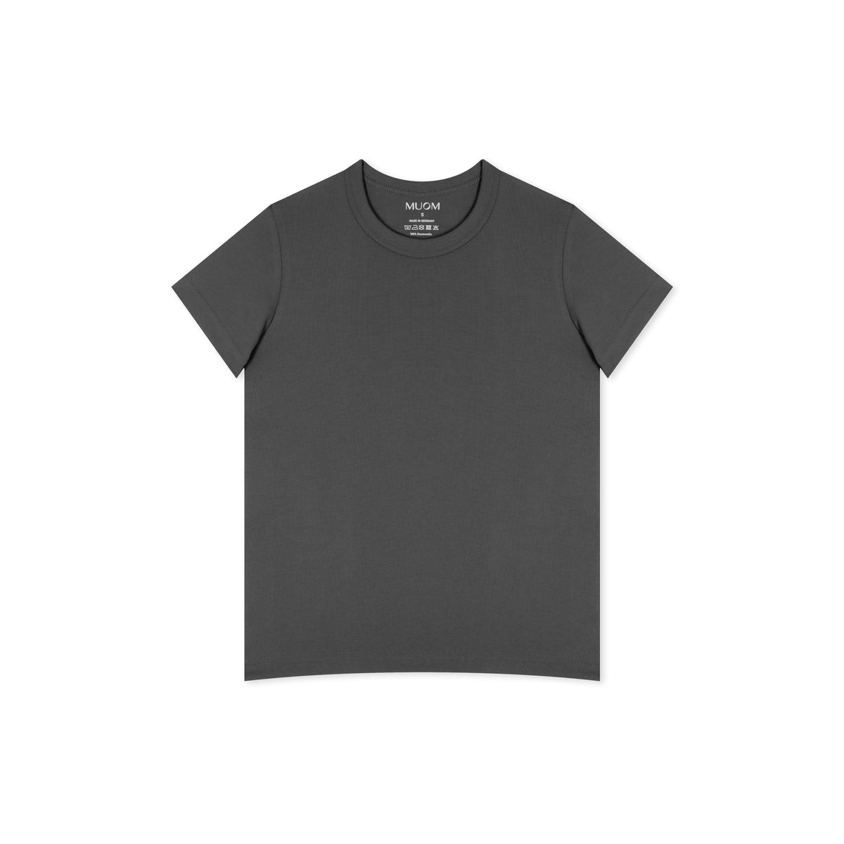 T-Shirt Dunkel Grau für Damen im Regular Stil