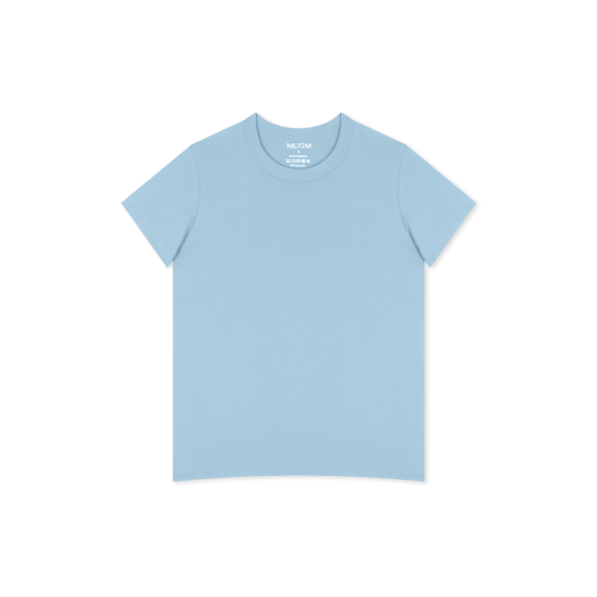 Damen Shirt in Hellblau aus 100% Baumwolle