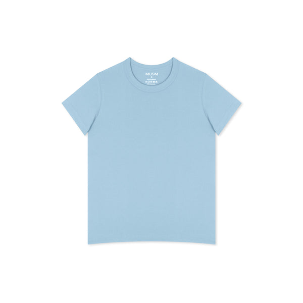 Damen Shirt in Hellblau aus 100% Baumwolle