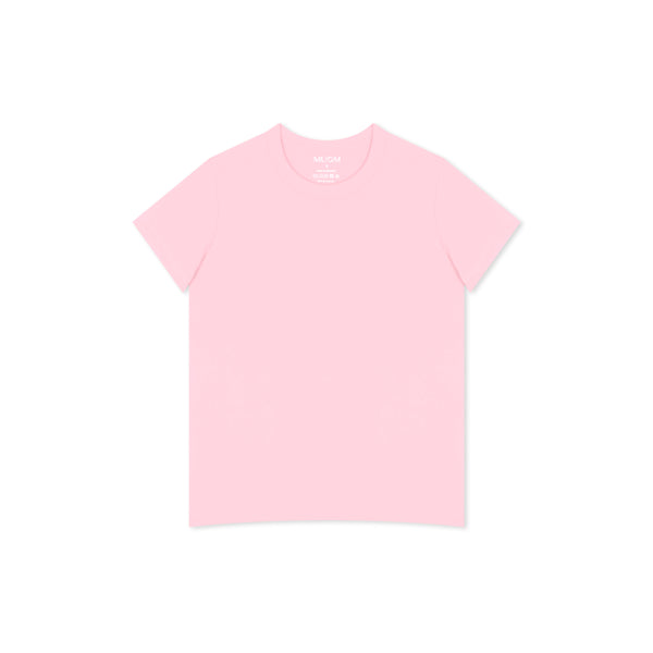 Regular T-Shirt für Damen in Rosa aus 100% Baumwolle