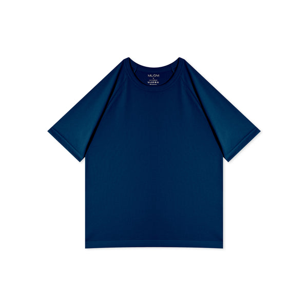 Raglan Shirt aus Baumwolle in Dunkelblau