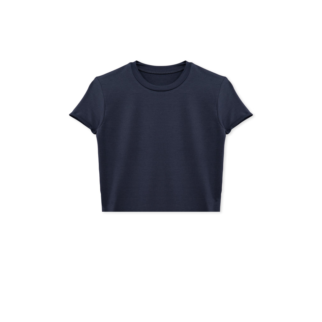 Skinny Cropped T-Shirt aus Modal