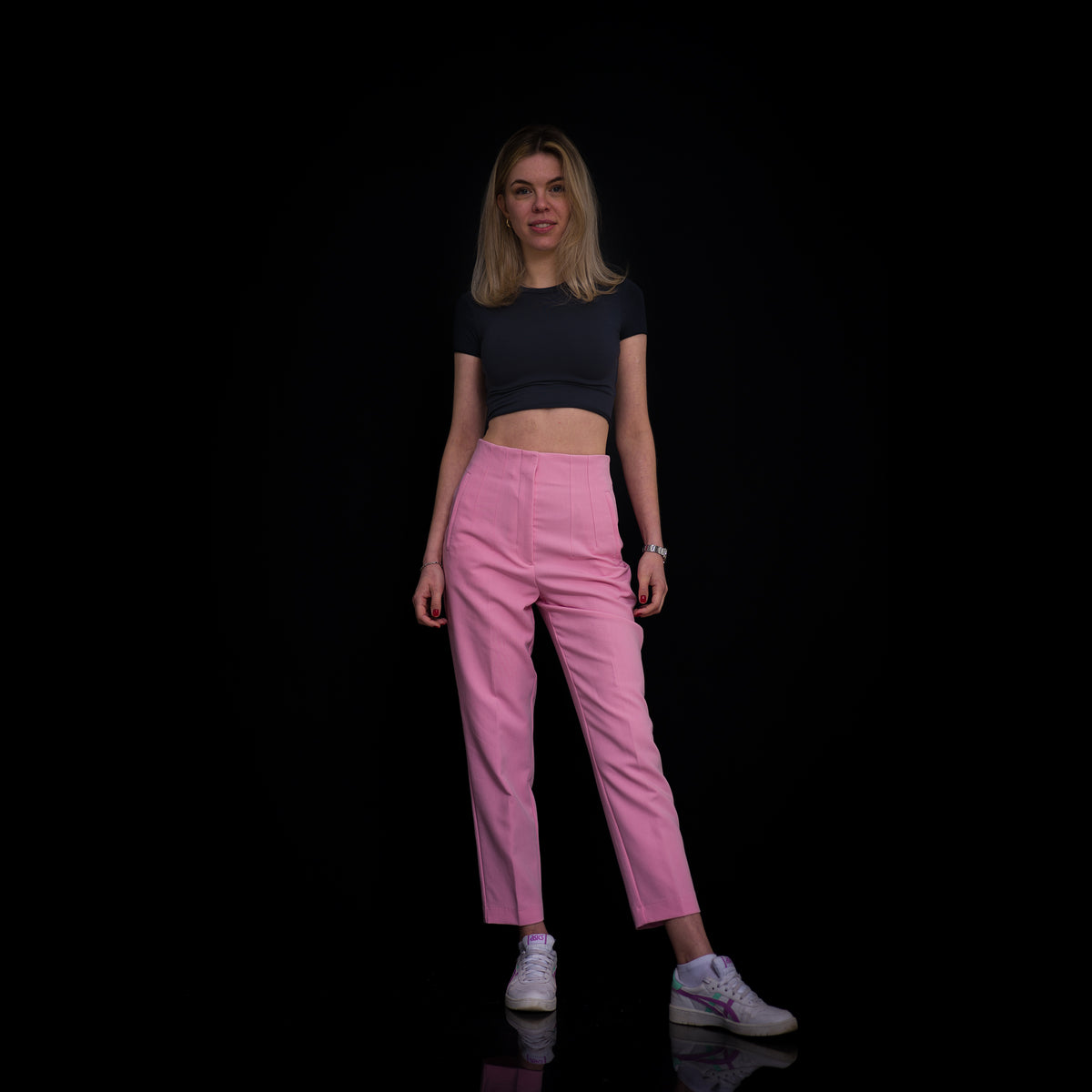 Skinny Cropped T-Shirt aus Modal