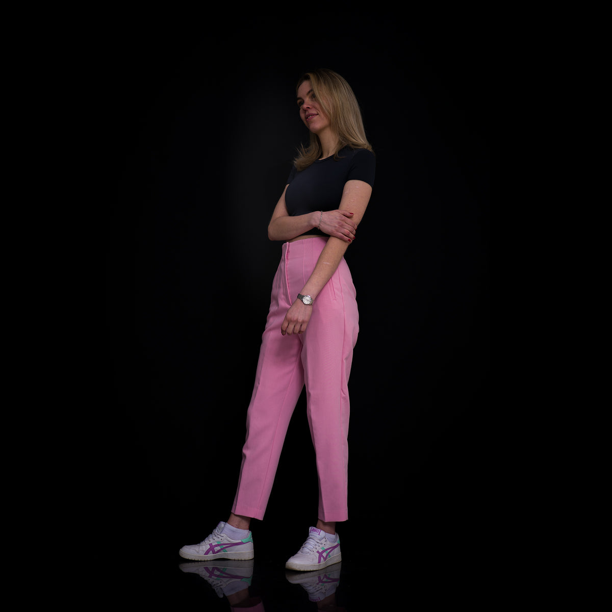 Skinny Cropped T-Shirt aus Modal