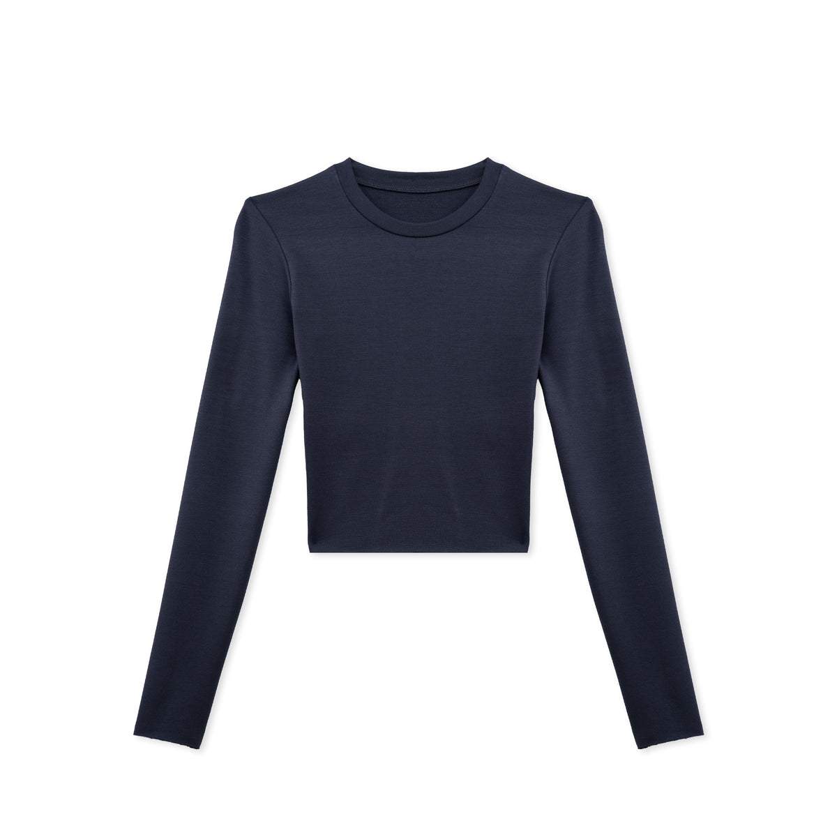 Skinny Cropped Langarm-Shirt aus Modal