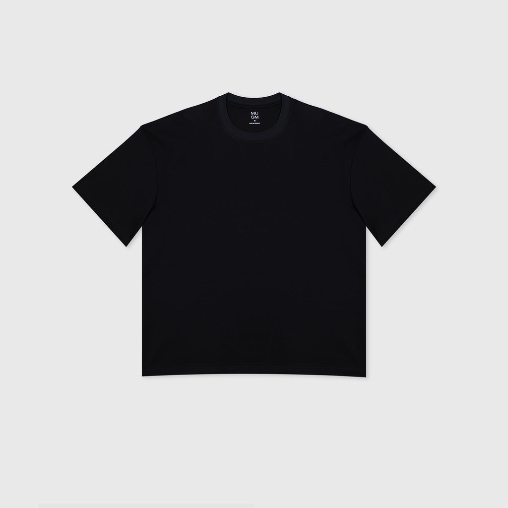 Heavy Oversized Herren Shirts in schwarz aus 100% Pima Baumwolle