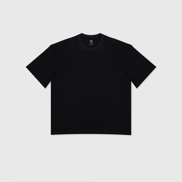 Heavy Oversized Herren Shirts in schwarz aus 100% Pima Baumwolle