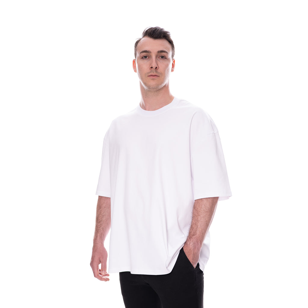 Seitenansicht Pima-T-Shirt Made in Germany